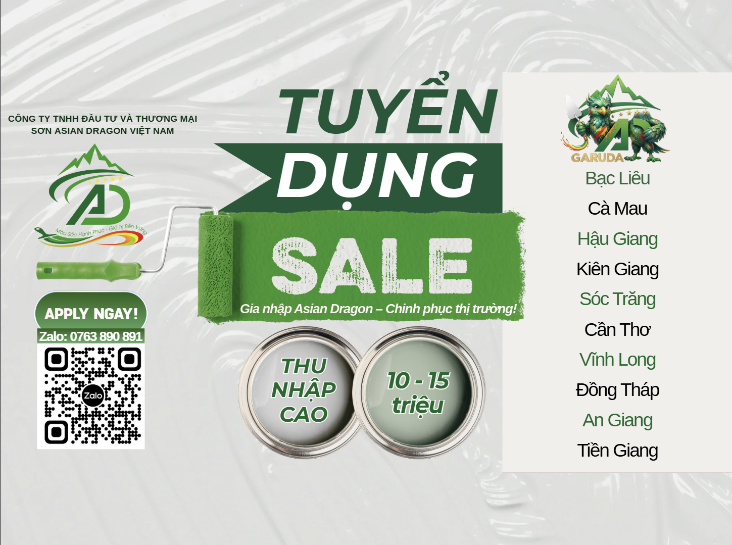 Nhân Viên Kinh Doanh (Sale thị trường)